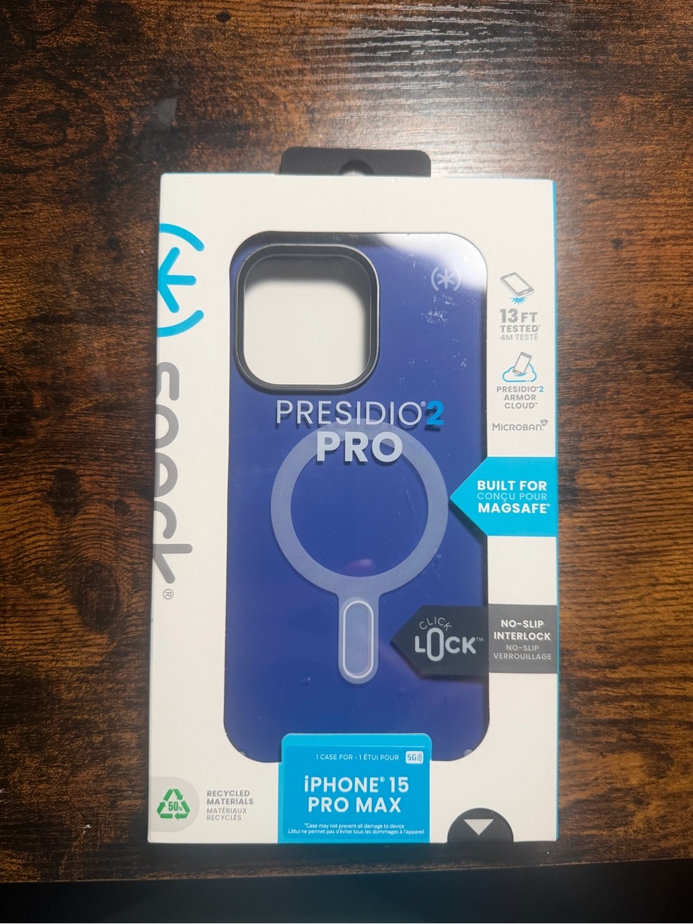 speck Presidio2 Pro MagSafe Case for iPhone 15 Pro Max - Blue